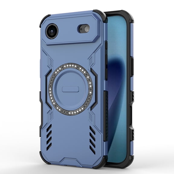Armor Designed for iPhone Air Case, Built-in Magnet Compatible with MagSafe Charging Slim Lightweight Shockproof Dropproof Rugged Protective Phone Cover for iPhone Air, Blue