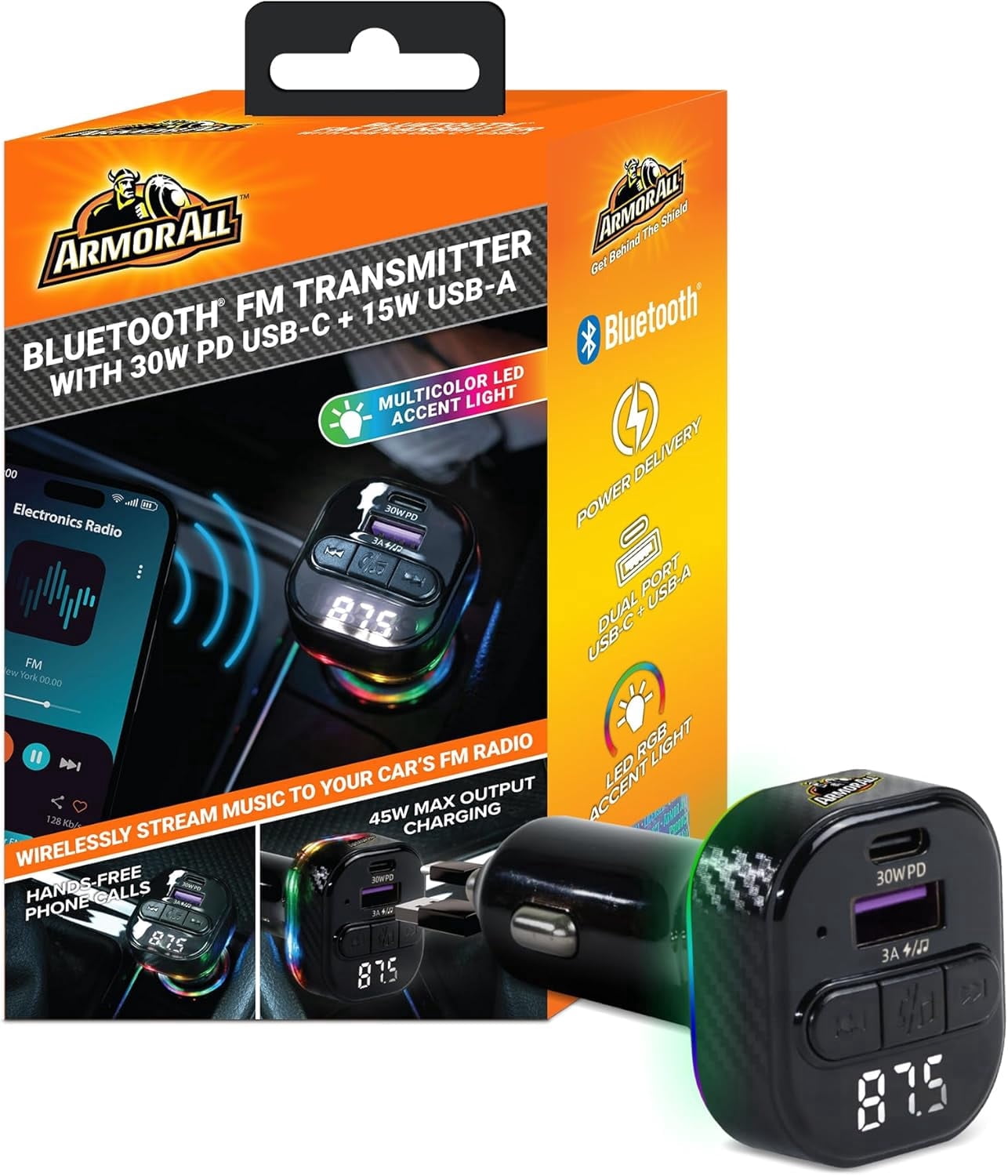 bluetooth cigarette lighter walmart Explore Bluetooth FM Transmitters for Car Audio and Charging in Black