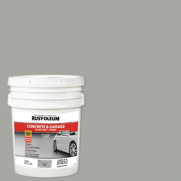 Armor Gray, RustOleum Satin Concrete and Garage Floor Paint and Primer
