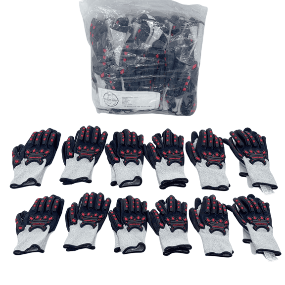 Armor Guys 04-042 Nitrile Palm Coat Glove with Padded Palms and Back Hand Protection - Size XL - 12 Pair Pack