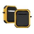 thumbnail image 1 of Armor Heavy Duty Case Compatible for AirPods 1 / AirPods 2, GMYLE Hard Shell 3D Defender Luxury Protective Shockproof Earbuds Wireless Charging Case Cover Skin (Yellow), 1 of 5