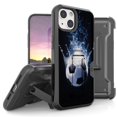 thumbnail image 1 of Armor Kombo Holster Rugged Cover Designed For Apple iphone 13 Mini 5.4" Case Black/Black, 1 of 9