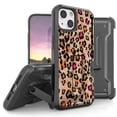 thumbnail image 1 of Armor Kombo Holster Rugged Cover Designed For Apple iphone 13 Mini 5.4" Case Black/Black, 1 of 9