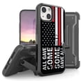thumbnail image 1 of Armor Kombo Holster Rugged Cover Designed For Apple iphone 13 Mini 5.4" Case Black/Black, 1 of 9