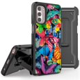 thumbnail image 1 of Armor Kombo Holster Rugged Cover Designed For Moto G Stylus 2022 Case Animals Series, 1 of 9
