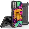 thumbnail image 1 of Armor Kombo Holster Rugged Cover Designed For Moto G Stylus 2022 Case Animals Series, 1 of 9