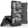 thumbnail image 1 of Armor Kombo Holster Rugged Cover Designed For Moto G Stylus 2022 Case Camo Series, 1 of 9