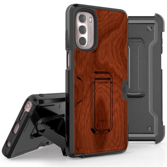 Armor Kombo Holster Rugged Cover Designed For Moto G Stylus 2022 Case Texture, Pattern And Other Series