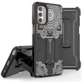 thumbnail image 1 of Armor Kombo Holster Rugged Cover Designed For Moto G Stylus 2022 Case Texture, Pattern And Other Series, 1 of 9