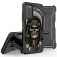 thumbnail image 1 of Armor Kombo Holster Rugged Cover Designed For Samsung Galaxy A03S Case Transparent Clear And Skull Series, 1 of 9