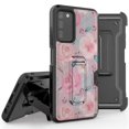 thumbnail image 1 of Armor Kombo Holster Rugged Cover Designed For Samsung Galaxy A03S Case Transparent Clear And Skull Series, 1 of 9