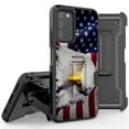 thumbnail image 1 of Armor Kombo Holster Rugged Cover Designed For Samsung Galaxy A03S Case Transparent Clear And Skull Series, 1 of 9