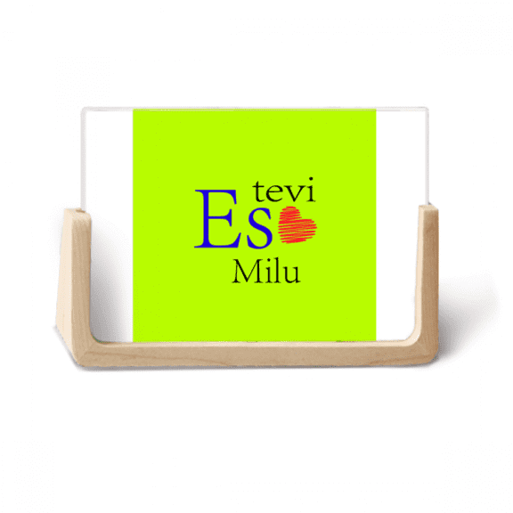 Armor Latvia Native I Love You Affection Photo Wooden Photo Frame Tabletop Display