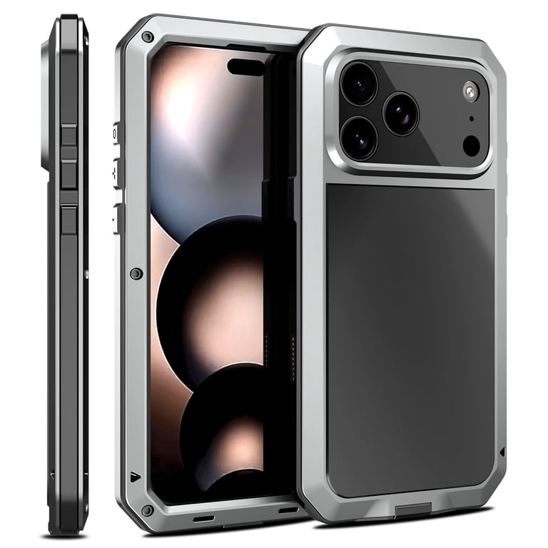 iPhone 17 Pro Max Shockproof IP54 Life Case Rugged Protection, For iPhone 17 Pro / Silver iPhone 17 Pro Max Shockproof IP54 Life Case Rugged Protection, For iPhone 17 Pro / Silver