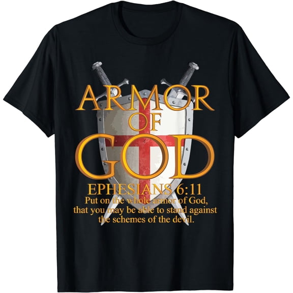 Armor Of God Ephesians Bible Verse Religious Christian Boy T-Shirt