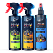 Armor All Podium Series Clean & Protect Interior Detailing Car Cleaning Kit with Bonus Lights Out Air Freshener, Developed with Oracle Red Bull Racing, 3-Piece Bundle