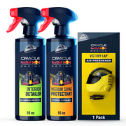 Armor All Podium Series Clean & Protect Interior Detailing Car Cleaning Kit with Bonus Victory Lap Air Freshener, Developed with Oracle Red Bull Racing, 3-Piece Bundle