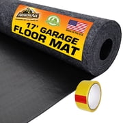 Armor All Premium Original Garage Floor Mat, (17' x 7'4"), Protects Surfaces, Transforms Garage, Absorbent/Waterproof/Durable (Includes Double Sided Tape) (Charcoal)