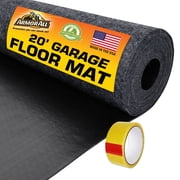 Armor All Premium Original Garage Floor Mat, (20' x 7'4"), Protects Surfaces, Transforms Garage, Absorbent/Waterproof/Durable (Includes Double Sided Tape)(Charcoal)