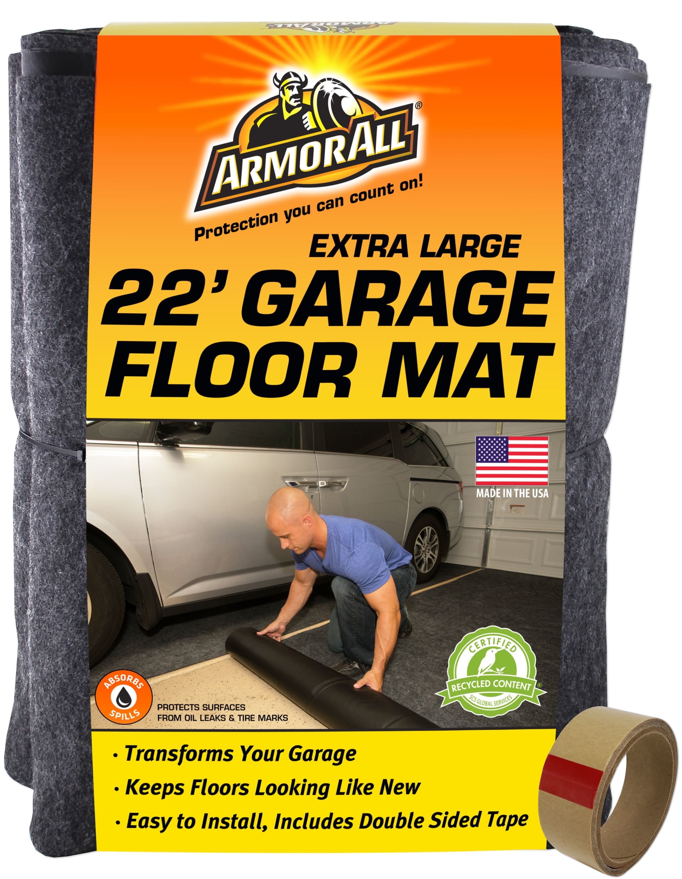 Armor All Charcoal Extra Large Waterproof Garage Floor Mat