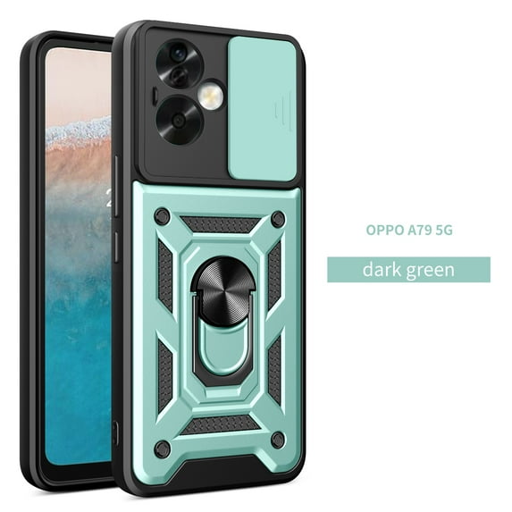 Armor Ring Stand Holder Case For OPPO A98 A94 A79 A78 A76 A36 A74 A93 A54 A74 A93 A95 A54 A58 A57 A77 A57 A55 A53S A53 A72 A73 A53 A32 A5 A38 A31 A17 A16 Cover Slide Camera Lens Protection Coque Capa