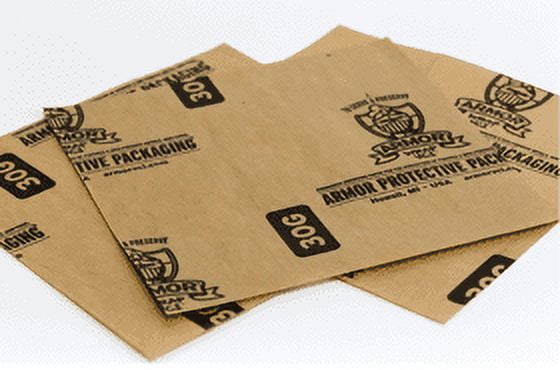 Armor Rust Prevention Wrap VCI 30-lb Coated Paper Sheets, 9" x 12" - 1000 Sheets