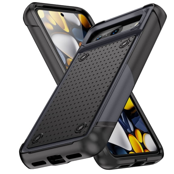 Armor Shockproof Case for Google Pixel 7, [Military Grade Anti-Drop] Rugged Hybrid Hard PC+Soft Silicone Heavy-Duty Tough Durable Slim Fit Lightweight Protective Bumper Phone Case, Gray