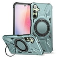 thumbnail image 1 of Armor Stand Case for Samsung Galaxy A05,[Compatible with MagSafe] Military Shockproof Rugged Phone Case,Magnetic with Car Mount,Built in 360° Rotatable Ring Kickstand,Green, 1 of 8