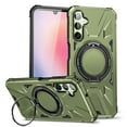 thumbnail image 1 of Armor Stand Case for Samsung Galaxy A55,[Compatible with MagSafe] Military Shockproof Rugged Phone Case,Magnetic with Car Mount,Built in 360° Rotatable Ring Kickstand,Darkgreen, 1 of 8