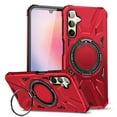 thumbnail image 1 of Armor Stand Case for Samsung Galaxy S23 FE,[Compatible with MagSafe] Military Shockproof Rugged Phone Case,Magnetic with Car Mount,Built in 360° Rotatable Ring Kickstand,Red, 1 of 8