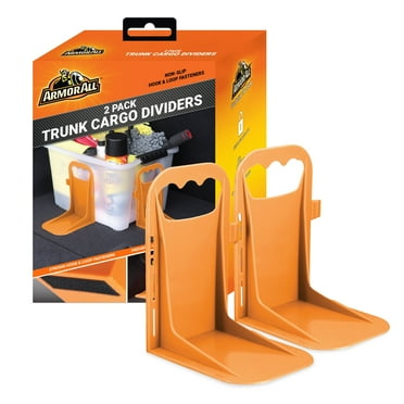 Armor All Trunk Cargo Blocks, 2 Pack of Cargo Dividers, Velcro Trunk Organizer Blocks to Hold Cargo in Place for Cars, Trucks, SUVs, Vans, Cargo Containment System, Trunk Dividers with Velcro