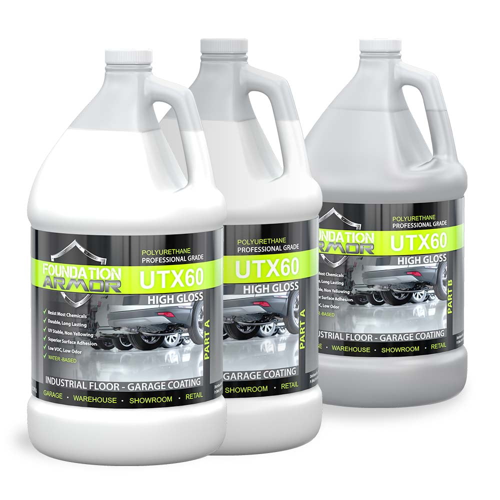 UTX60 High Gloss Water-Based Clear Concrete Sealer Kit