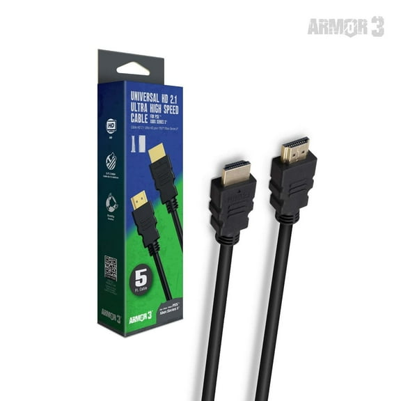 Armor3 M07488 Universal 5 FT. HD 2.1 Ultra High-Speed Cable For HD Devices