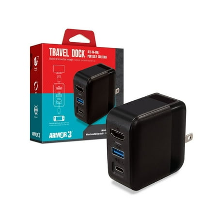 Hyperkin - Armor3 - Travel Dock Charger for Nintendo Switch - Black