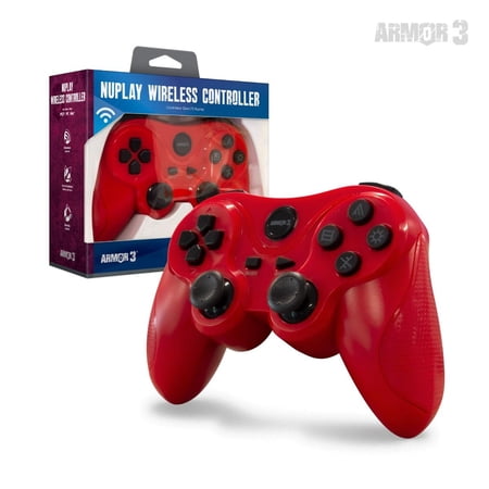 Armor3 NuPlay PS3 Wireless Game Controller (Red) For PS3®