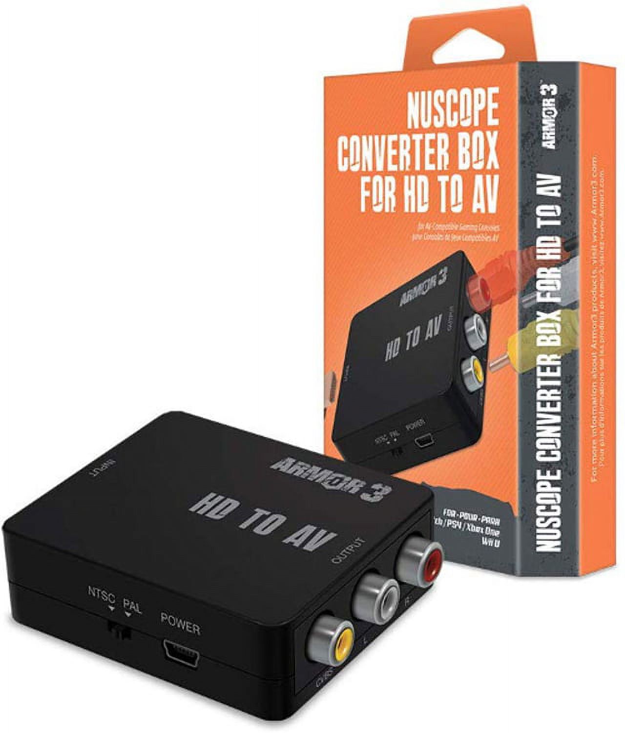 Armor3 NuScope Converter Box for HD to AV PS4, Xbox One, Wii U