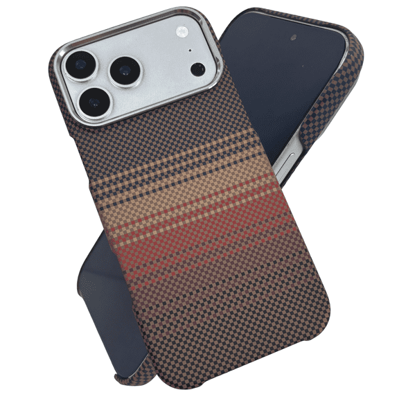 ArmorAir Case for iPhone 17 ProMax, Compatible with Magsafe, Ultra Slim & Lightweight Minimalist Case Built with Dupont Kevlar Aramid Fiber,Sunset Gold
