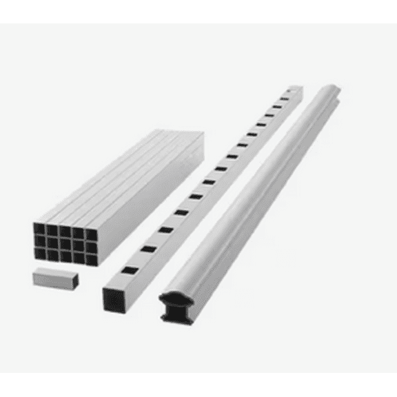 ArmorGuard Classic 42in. Rail Height White Composite Rail Kit