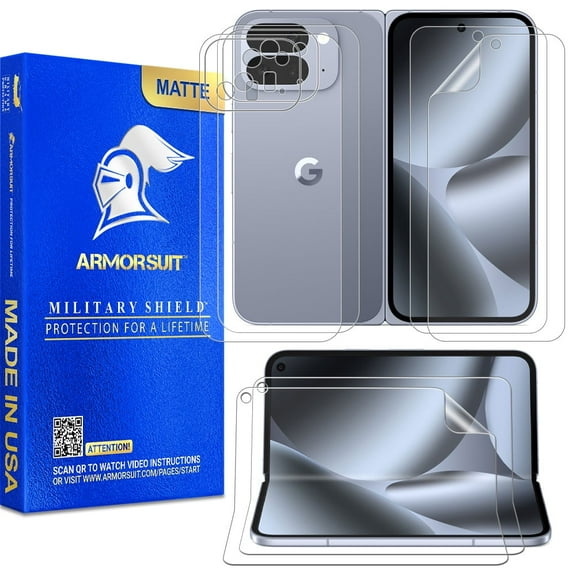 ArmorSuit 2+2+2 Pack Paper-Feel Texture Full Body Skin + Screen Protector for Google Pixel 10 Pro Fold MilitaryShield Matte Film - Made in USA