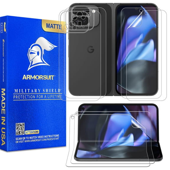 ArmorSuit 2+2+2 Pack Paper-Feel Texture Full Body Skin + Screen Protector for Google Pixel 9 Pro Fold MilitaryShield Matte Film - Made in USA