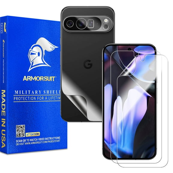 ArmorSuit 2+2 Pack Full Body Skin + Screen Protector for Google Pixel 9 Pro XL HD Clear MilitaryShield Film - Made in USA
