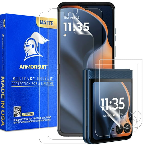 ArmorSuit 2+2 Pack Paper-Feel Screen Protector for Motorola Razr (2025/2024) Case Friendly MilitaryShield Paper-Feel Texture Matte Film - Made in USA