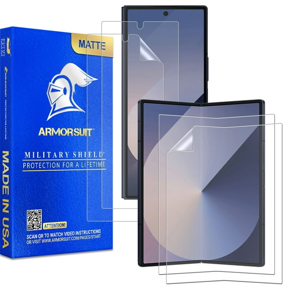 ArmorSuit 2+2 Pack Paper-Feel Screen Protector for Samsung Galaxy Z Fold 6 Case Friendly MilitaryShield Paper-Feel Texture Matte Film - Made in USA