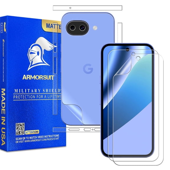 ArmorSuit 2+2 Pack Paper-Feel Texture Full Body Skin + Screen Protector for Google Pixel 10a (6.3 Inch) MilitaryShield Matte Film - Made in USA