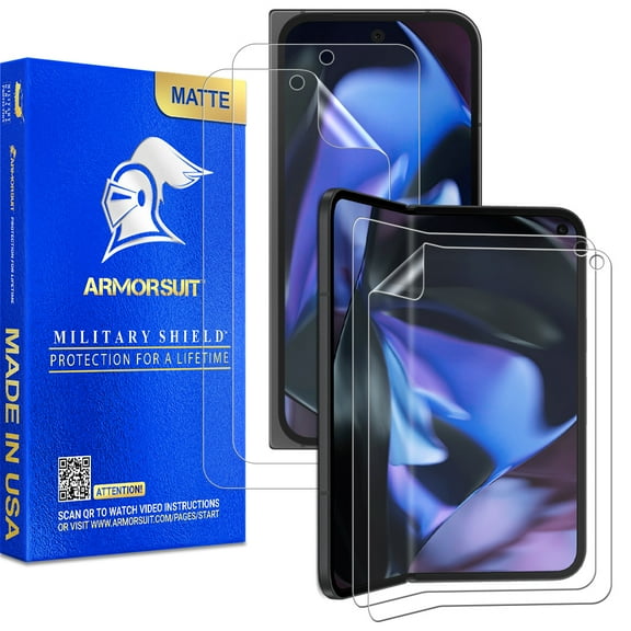 ArmorSuit 2+2 Pack Paper-Feel Texture Screen Protector for Google Pixel 9 Pro Fold Screen Protector Case Friendly MilitaryShield Matte Film - Made in USA