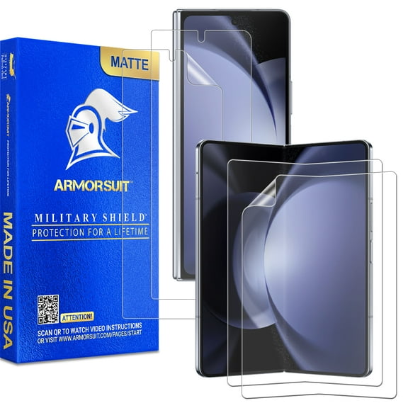 ArmorSuit 2+2 Pack Paper-Feel Texture Screen Protector for Samsung Galaxy Z Fold 5 (2023 Release) Case Friendly MilitaryShield Matte Film - Made in USA