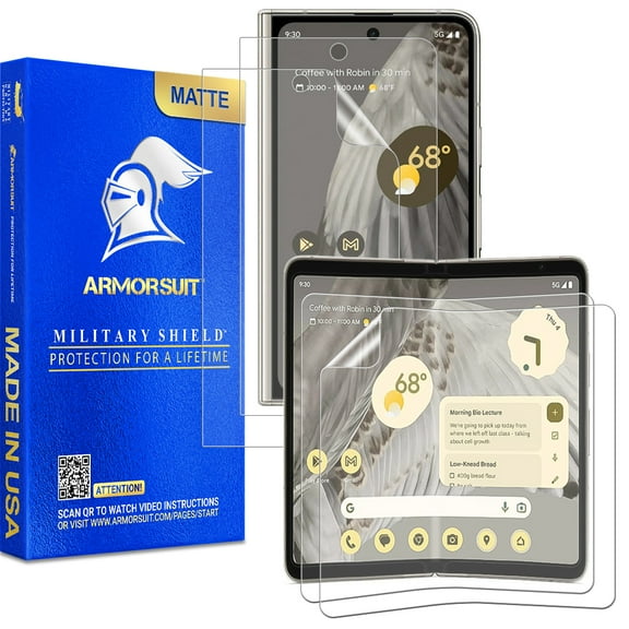 ArmorSuit 2+2 Pack Paper-Feel Texture Screen Protector for Google Pixel Fold Case Friendly MilitaryShield Matte Film - Made in USA