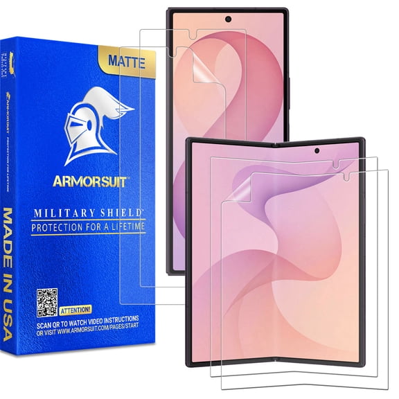 ArmorSuit 2+2 Pack Paper-Feel Texture Screen Protector for Samsung Galaxy Z Fold 8 Ultra/Fold 7 Case Friendly MilitaryShield Matte Film - Made in USA
