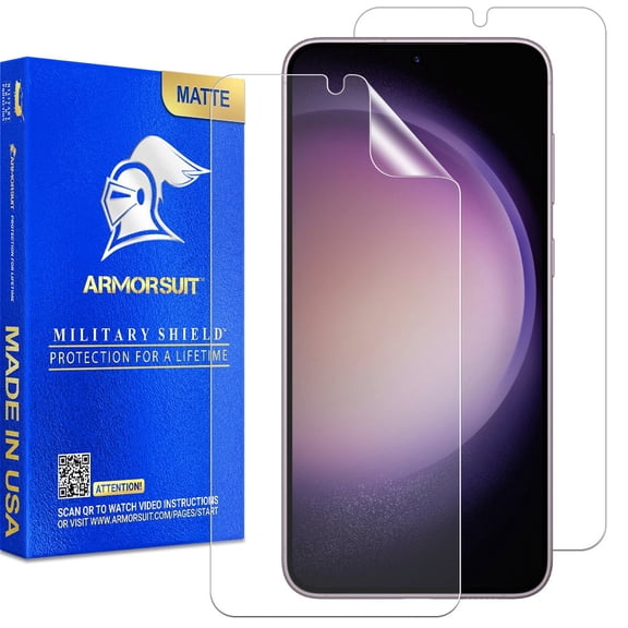 ArmorSuit 2 Pack MilitaryShield Anti-Glare Screen Protector designed for Samsung Galaxy S23 Plus 6.6-INCH (2023) Case Friendly Matte Film