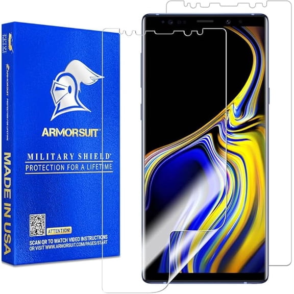 ArmorSuit 2 Pack MilitaryShield Screen Protector Designed for Samsung Galaxy Note 9 Case Friendly Anti-Bubble HD Clear
